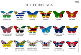 International Flags of the World Tré - Art Print