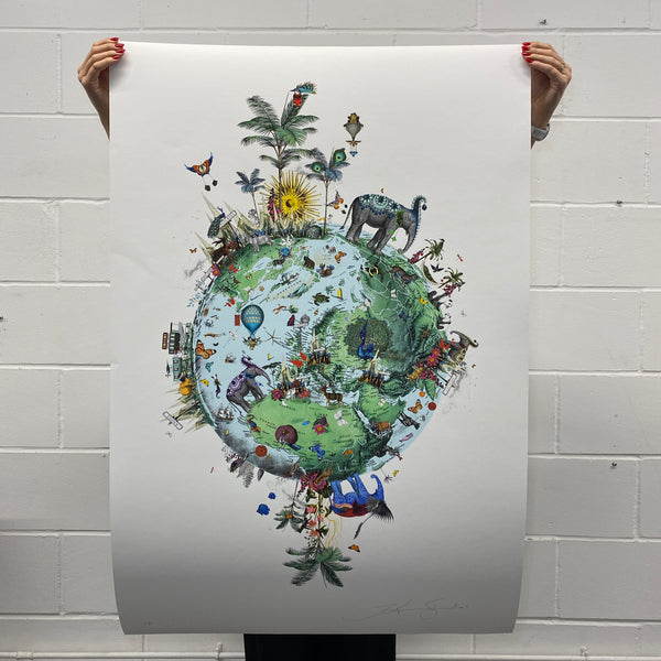 Earth Elephant Globe - Artist Proof