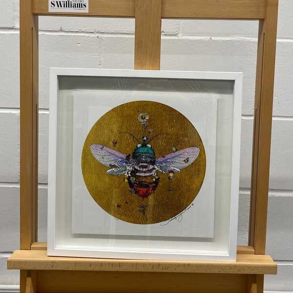 Gold Bee-  Framed