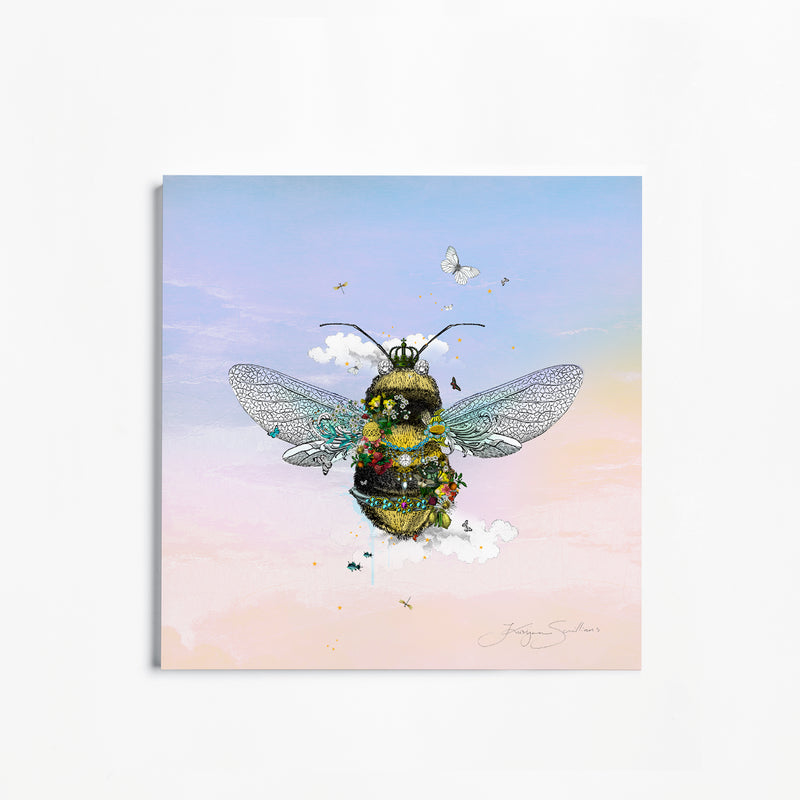 Dusky Sky Garden Bee - Art Print