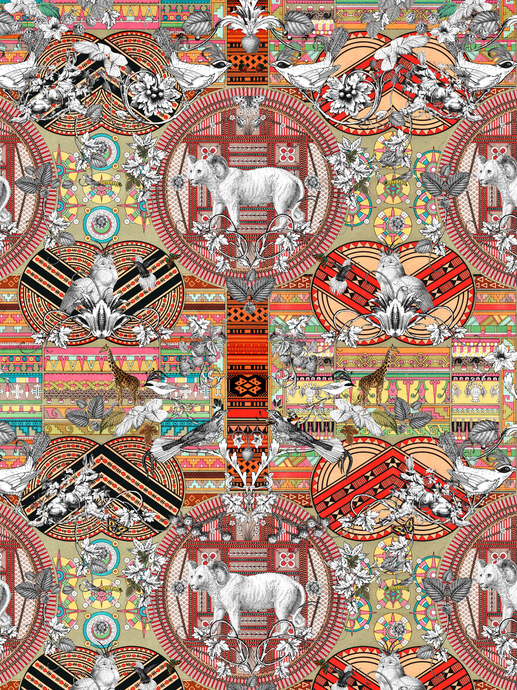 Quilting Cottons | Aztec pattern wallpaper, Aztec wallpaper, Western wall  art